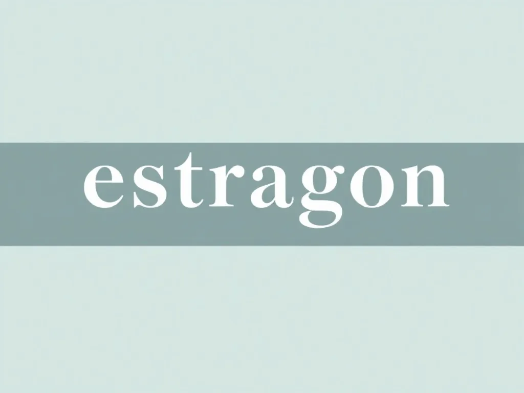 Un bouquet de tiges d'estragon français fraîchement coupées, posé sur une planche en bois clair à côté d'un couteau de cuisine. Les feuilles fines et allongées captent la lumière du matin.